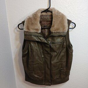 Leather Aviator Vest